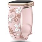 Pulseira de silicone floral Witzon para Apple Watch 40mm-49mm
