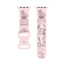 Pulseira De Silicone Gravada Com O Nome Love Para Apple Watch 40mm-49mm iWatch Ultra Series 10 9 8 7