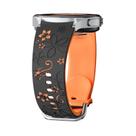 Pulseira De Silicone Gravada Para Samsung Galaxy Watch 7 FE/6 4 Classic/5 pro 45mm 44mm 40mm
