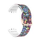 Pulseira De Silicone Impressa Para Samsung Galaxy Fit 3, Acessórios De Cinto De Borracha Para