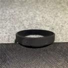 Pulseira de Silicone N / K com sensação adequada para a pele de alta qualidade Cor:X (AD preto)Quantidade:1 unidade