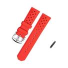 Pulseira De Silicone Unissex De 22mm Para Relógio Esportivo Tag Heuer Racing F1 Série WAZ2113,