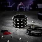 Pulseira de Spike Rocker com Spikes 3 Fileiras Rock Espinhos Regulável K-Pop rocker punk gótica