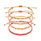 Pulseira de tecido ajustável MECCANIXITY Braided Rope 4 unidades