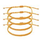Pulseira de tecido ajustável MECCANIXITY Braided Rope Khaki x4 Pulseira de tecido ajustável MECCANIXITY Braided Rope Khaki x4