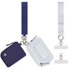 Pulseira de telefone com carteira dupla Shanejorin cinza marinho