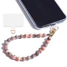 Pulseira de telefone Lostars Marble Beaded Pink Zebra
