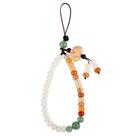 Pulseira de telefone UKCOCO Chinese Style Bead Jade Lanyard
