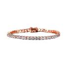 Pulseira De Tênis Dourada Cravejada Com Cristais Para Mulheres, Joia De Casamento De Luxo Estilo