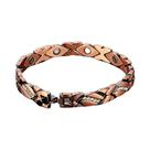 Pulseira De Terapia Magnética Para Alívio Da Dor Da Artrite Feminina Em Aço Titânio Com Cristais