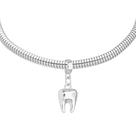 Pulseira Dente Dentista Banhado a Prata 925