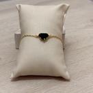 Pulseira diamante facetado em pedra esmeralda