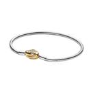 Pulseira DIY Feminina De Prata Esterlina 925 Com Corrente De Osso De Cobra E Coroa De Coração,