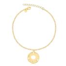 Pulseira Dizeres Acredite Realize Zircônia Folheada A Ouro