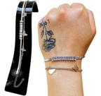 Pulseira Dupla Feminina Aço Cirurgico Luxo Resistente A Água