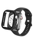 Pulseira e Capa para Watch Band BandSmith Slim Silicone Sport 38 mm Preta