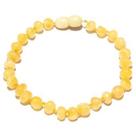 Pulseira e Tornozeleira 18cm Âmbar Báltico Milk Polido