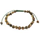 Pulseira e Tornozeleira Regulável (15cm) Âmbar Báltico Verde Escuro Não Polido Pulseira e Tornozeleira Regulável (15cm) Âmbar Báltico Verde Escuro Não Polido