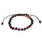 Pulseira e Tornozeleira Regulável (18cm) Âmbar Báltico Café Polido