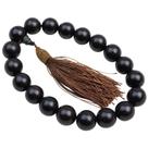 Pulseira Ebony Wood Bead 20 mm de diâmetro para homens, 19 cm de perímetro Pulseira Ebony Wood Bead 20 mm de diâmetro para homens, 19 cm de perímetro