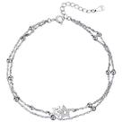 Pulseira Ek Prata Dupla Camada Estrelas 925