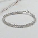 Pulseira Elementares Labradorita Pedra Natural Prata 925 Pulseira Elementares Labradorita Pedra Natural Prata 925