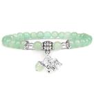 Pulseira Elephant Charm com miçangas amarelas e pretas para mulheres