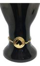 Pulseira Elo Cadeado 2,5cm Banhada a Ouro