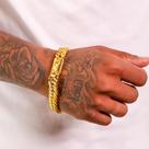 Pulseira Elo Duplo 18k 20cm 13mm