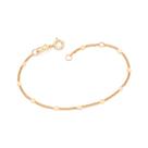 Pulseira elo groumet folheada a ouro 552023 Rommanel
