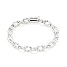 Pulseira elo oval torcido de prata 925 850043 Rommanel