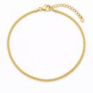 Pulseira Elo Pipoca Fina Banhado a Ouro