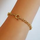 Pulseira Elo Português 0.6 cm com fecho Boia Banhado em Ouro18k