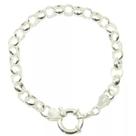 Pulseira Elo Portugues Grossa Prata Lei 925