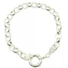 Pulseira Elo Portugues Grossa Prata Lei 925