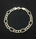 Pulseira Elos 3x1 Entrelaçados Banho Ouro Rosé 18k 3429