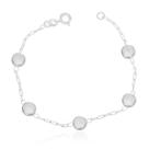 Pulseira Elos Bolinhas Prata 925 7mm