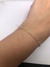 Pulseira elos corações prata 925