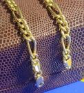 Pulseira Elos Corrente 3 x 1 Ouro 18 Kilates Peso 4.90 Gramas 22 Cm 4 mm - Oco Pulseira Elos Corrente 3 x 1 Ouro 18 Kilates Peso 4.90 Gramas 22 Cm 4 mm - Oco
