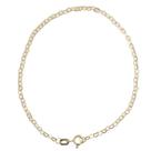 Pulseira Elos De Coração Love Ouro 18k 750 Feminino 18 Cm