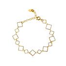 Pulseira elos losango banhada a ouro Pulseira elos losango banhada a ouro