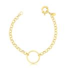 Pulseira Elos Português Folheada A Ouro 18k Pulseira Elos Português Folheada A Ouro 18k