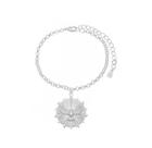 Pulseira em Elo Português com Pingente Divino Espírito Santo - 23 cm