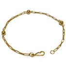 Pulseira Em Ouro 10k 416 Bolinhas 16 Cm