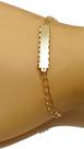 Pulseira Em Ouro 10k 416 Melindrosa Bebê 10 Cm Com Gravação