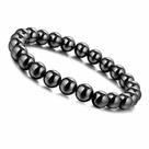 Pulseira em pedras hematita magnética 10mm Pulseira em pedras hematita magnética 10mm