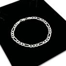 Pulseira Em Prata 925 Legítima 3x1 Grumet Maciça Masculina