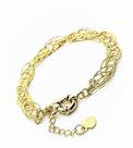 Pulseira Enlace Elos Diamantados Banho Ouro 18k 3271