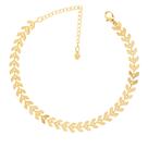 Pulseira Escama Folhas Folheado A Ouro 18k Pulseira Escama Folhas Folheado A Ouro 18k