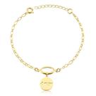 Pulseira Escrita Amor Radhau Folheada A Ouro 18k